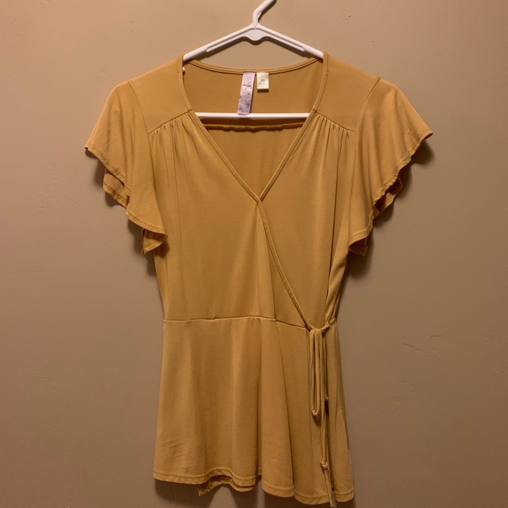 Gold shirt